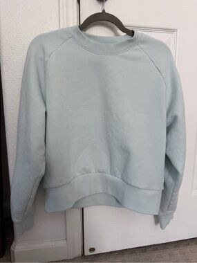 Athleta Easy Fleece sweatshirt in Pale Mint - size medium